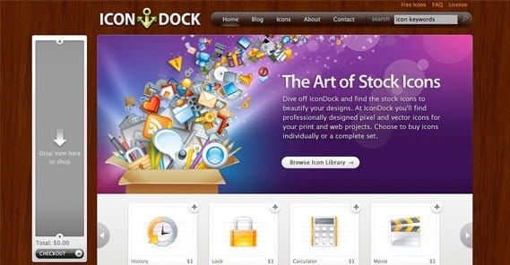 Icon dock