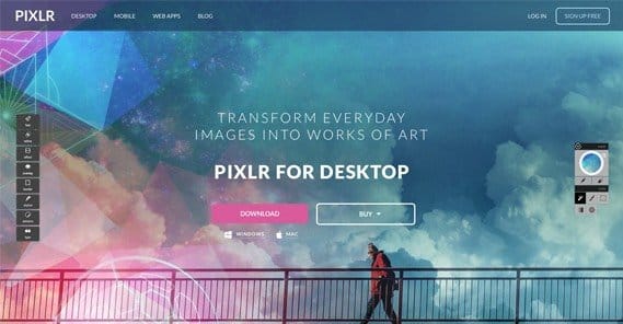 Pixlr - free online photo editor - Web Marketing Angels