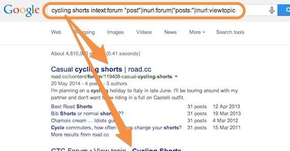 Finding Forums to Use on Google