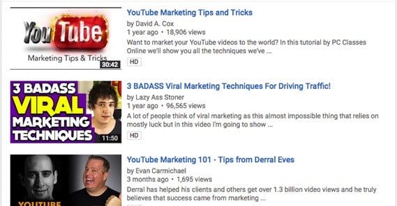 YouTube Marketing Topic Research