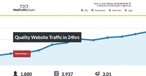 Web Traffic Geeks Website Image
