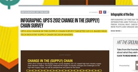 UPS Infographic