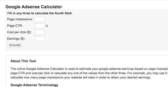 How much can you earn from AdSense on ?