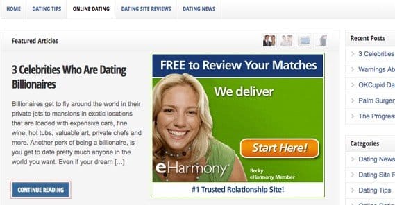 Dating Adsense Ad