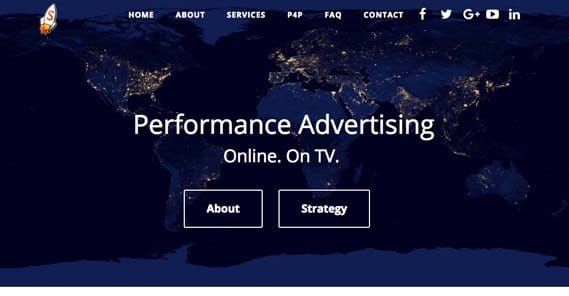 Performance Marketing Website Example
