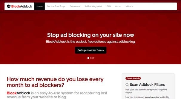 Block Adblock Site