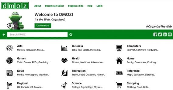 DMOZ Homepage