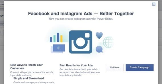 Instagram Part of Facebook Ads