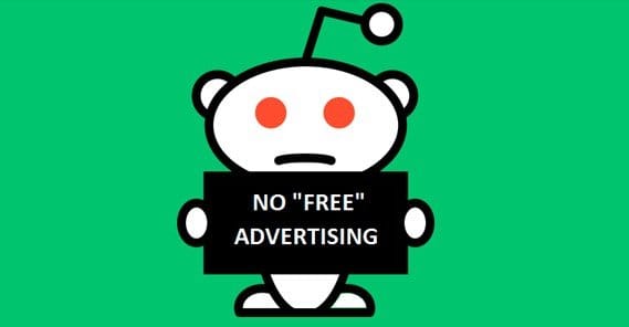 Reddit Ads No Free Advertising
