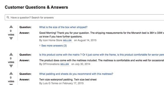 Amazon Customer Questions and Support