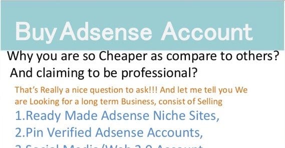 Buying an AdSense Account