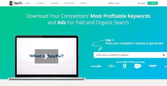 SpyFu Homepage