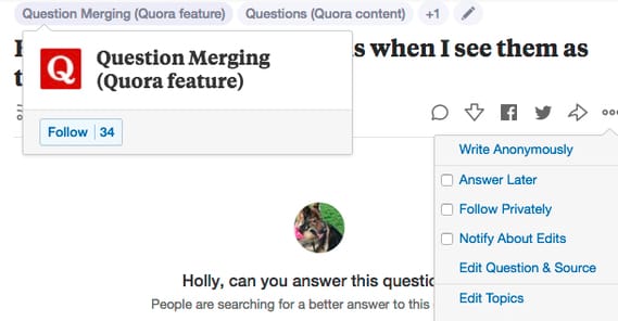 Quora Merging