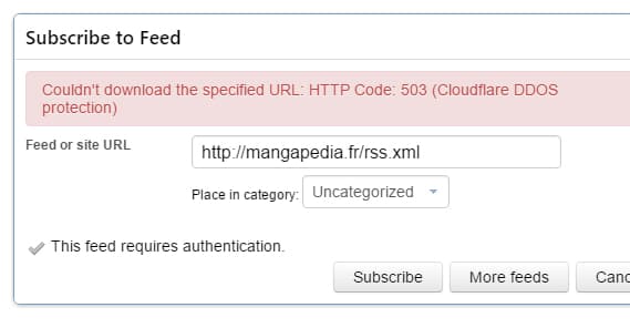 Cloudflare RSS Block