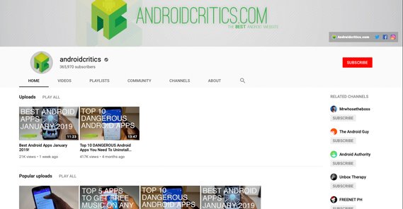 Android Critics Channel