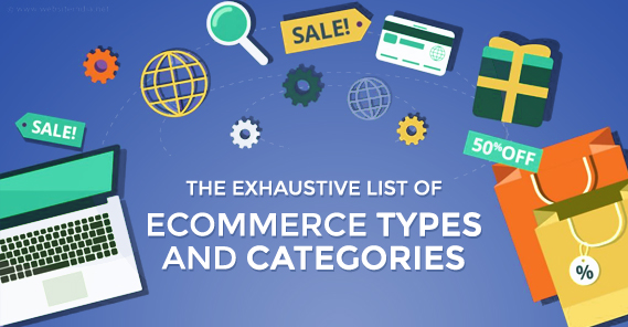 Ecommerce Types and Categories Illustration