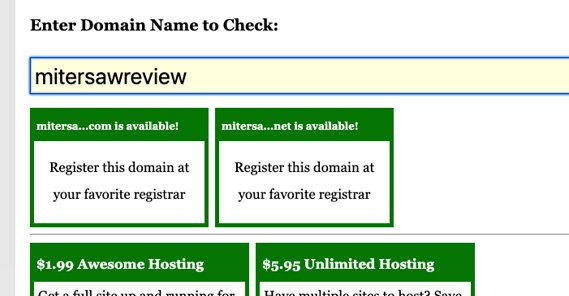 Checking Domain Name for Affiliate Site