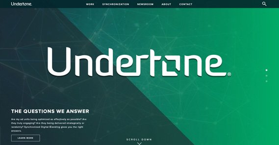 Undertone Homepage